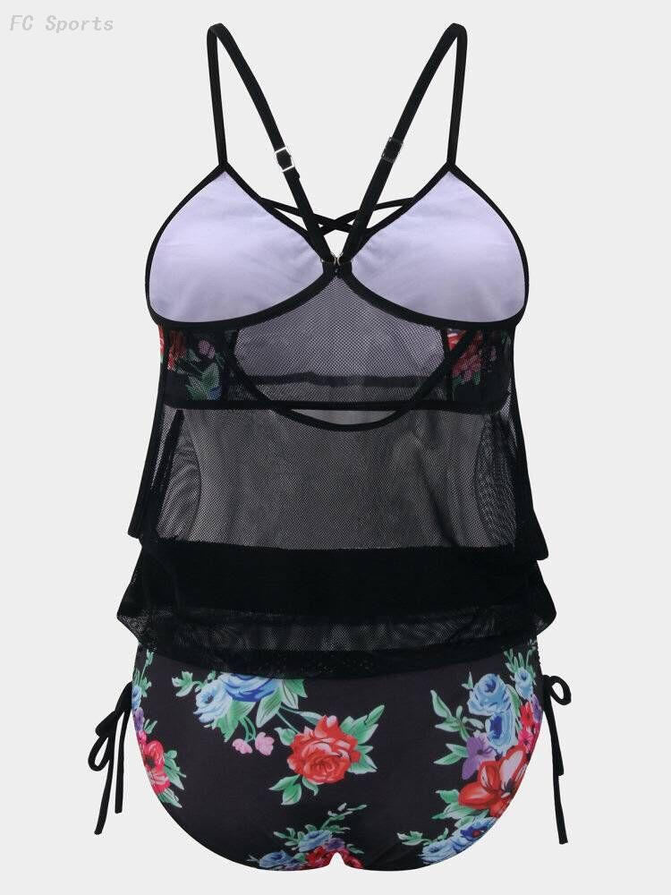 FC Sports Ladies Tankinis Swimming Suit Wear New Bikini Beach Sexy Mesh Women Adjustable 2019