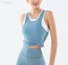 Sports tanks Beauty back sports T-shirt female fitness yoga wear women's chest pad yoga vest