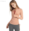 Autumn&Winter Drawstring Yoga clothes tops casual Slim and quick-drying running zipper sportswear