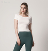 Modal yoga wear sports Short Sleeve Yoga Tops Backless Sports Fitness T-Shirts