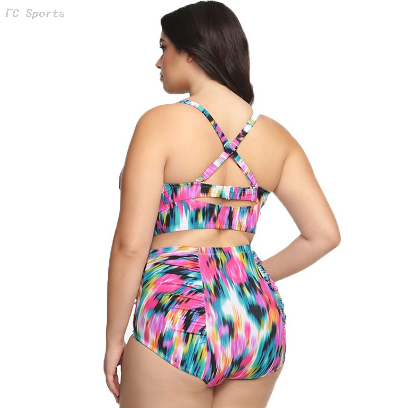 FC Sports Split Ladies Swimming Suit New Tankinic Beach Sexy Women Big Size 2019