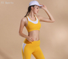 Two-piece yoga wear Quick-drying stitching tight pants Shockproof fitness vest sports bra suit 