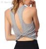 Yoga wear,Back hollow design,Waist knot design , wicking and breathable