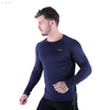 FC Sports Men Clothing Long Shirts Round Neck Tops Gym Yoga Train Wear Running Garments