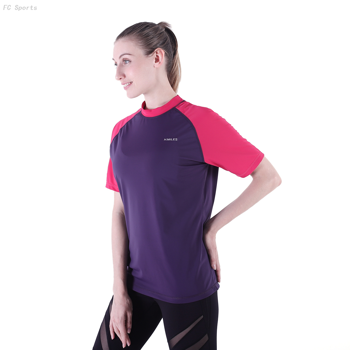 FC Sports Tee Shirt Women Slim Breathable Surf Suit Style Outdoor Clothes Wholesale