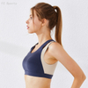 Sports underwear yoga bra female double shoulder strap cross back shockproof bra fitness yoga wear