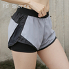 Summer sports shorts female zipper anti - leakage outside wearing gym loose fast - dry high - waist yoga running pants