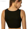 High elastic quick-drying knotted ribbed bra crop top fitness running yoga bra sports vest